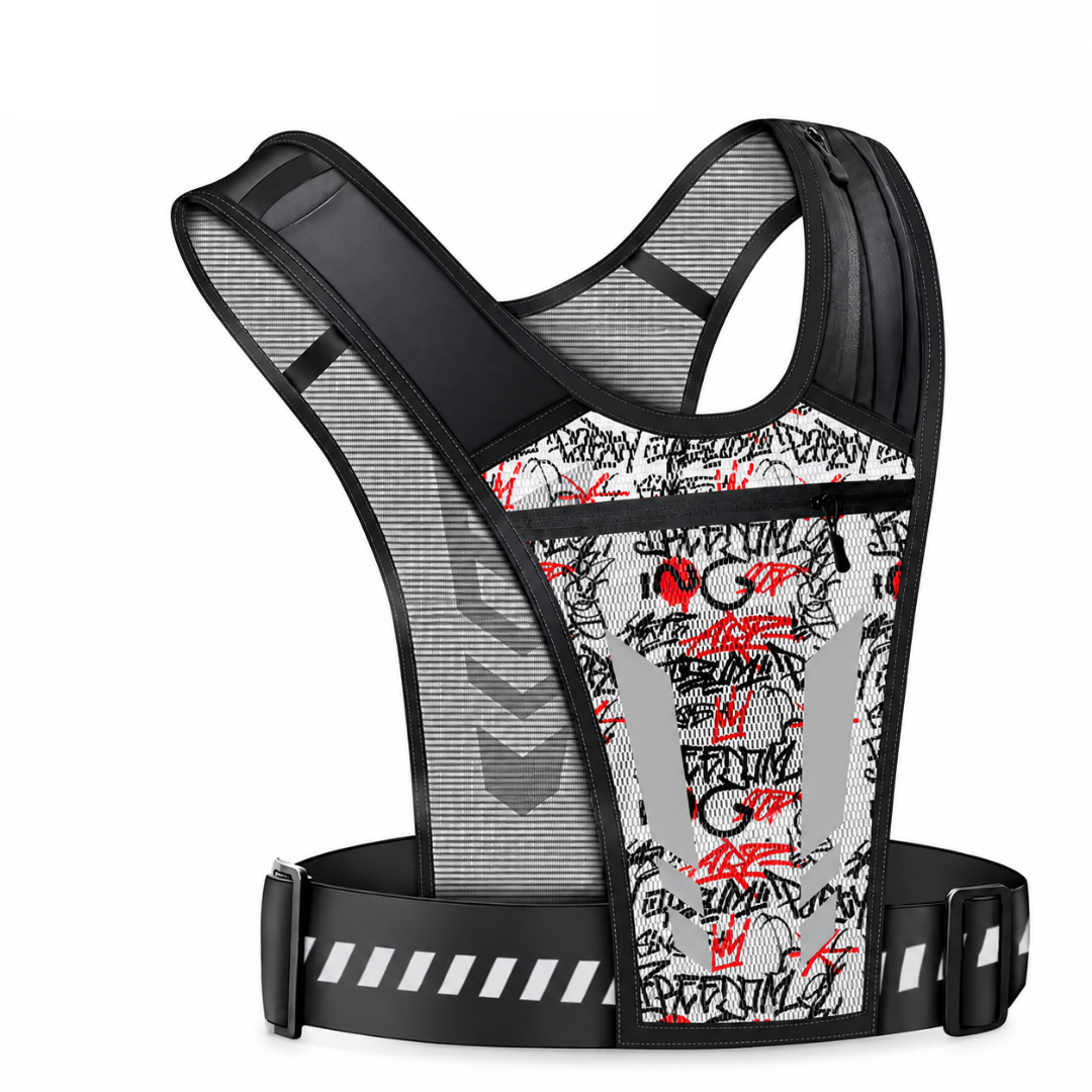 Laufio AirVest Schwarz-Rot